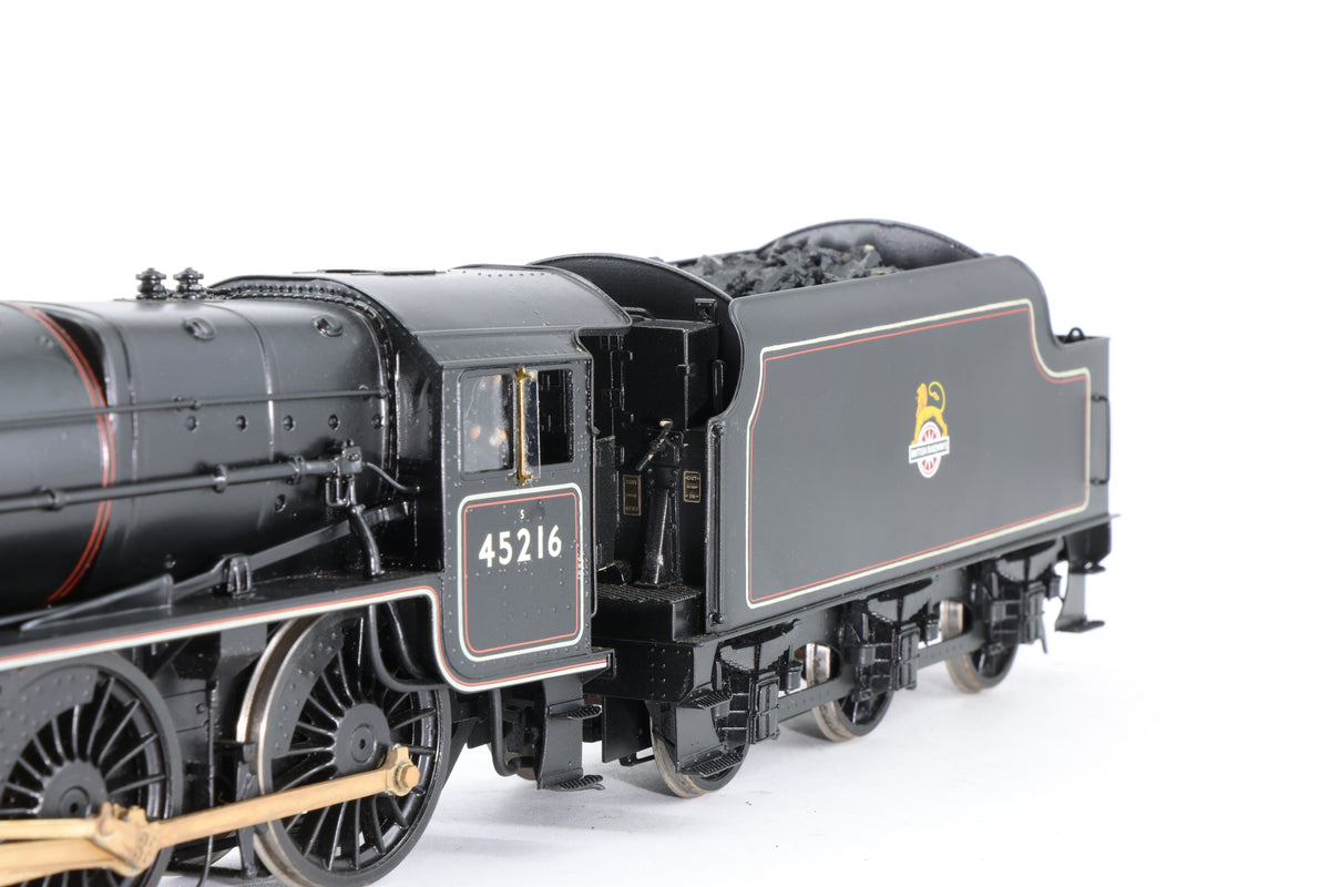 Finescale O Gauge (Kit-Built) Black 5 No.45216 BR Lined Black Early Crest