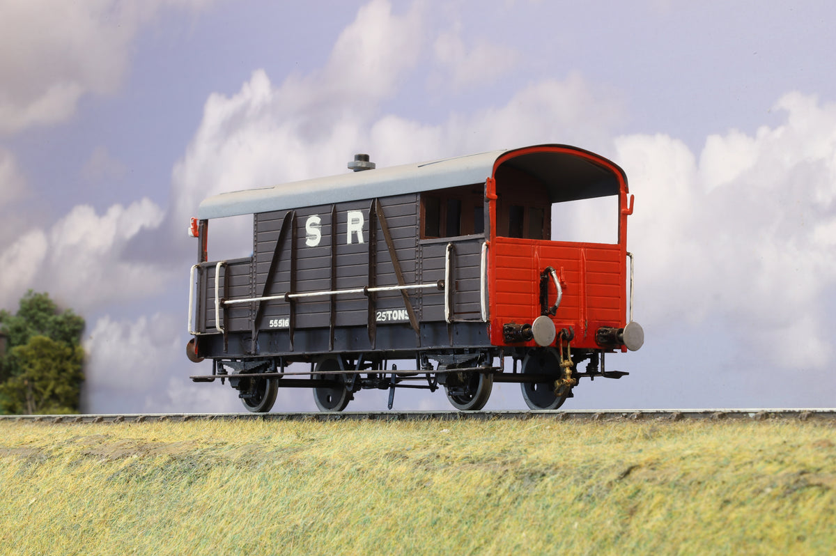 Finescale O Gauge (Kit-Built) Southern Railway 25T Brake Van (Brass Construction)