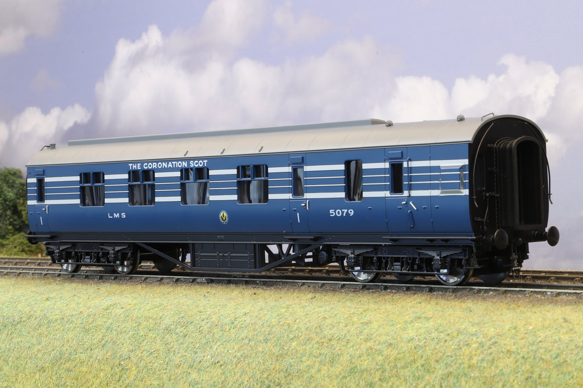 MTH Finescale O Gauge 'Coronation Scot' Corridor Brake First in Blue, MTH 22-60058