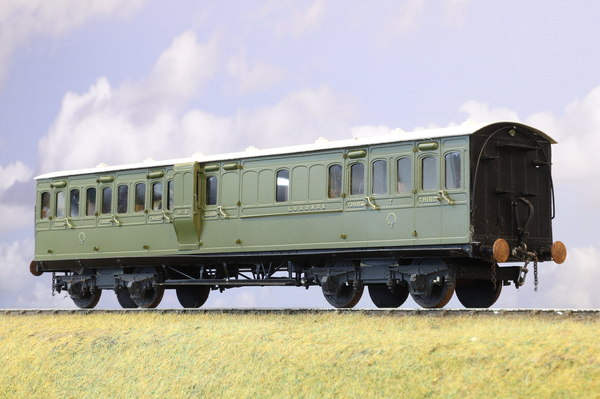 Finescale O Gauge (Kit-Built) Highland Railway Bogie Brake Third (Brass Construction)