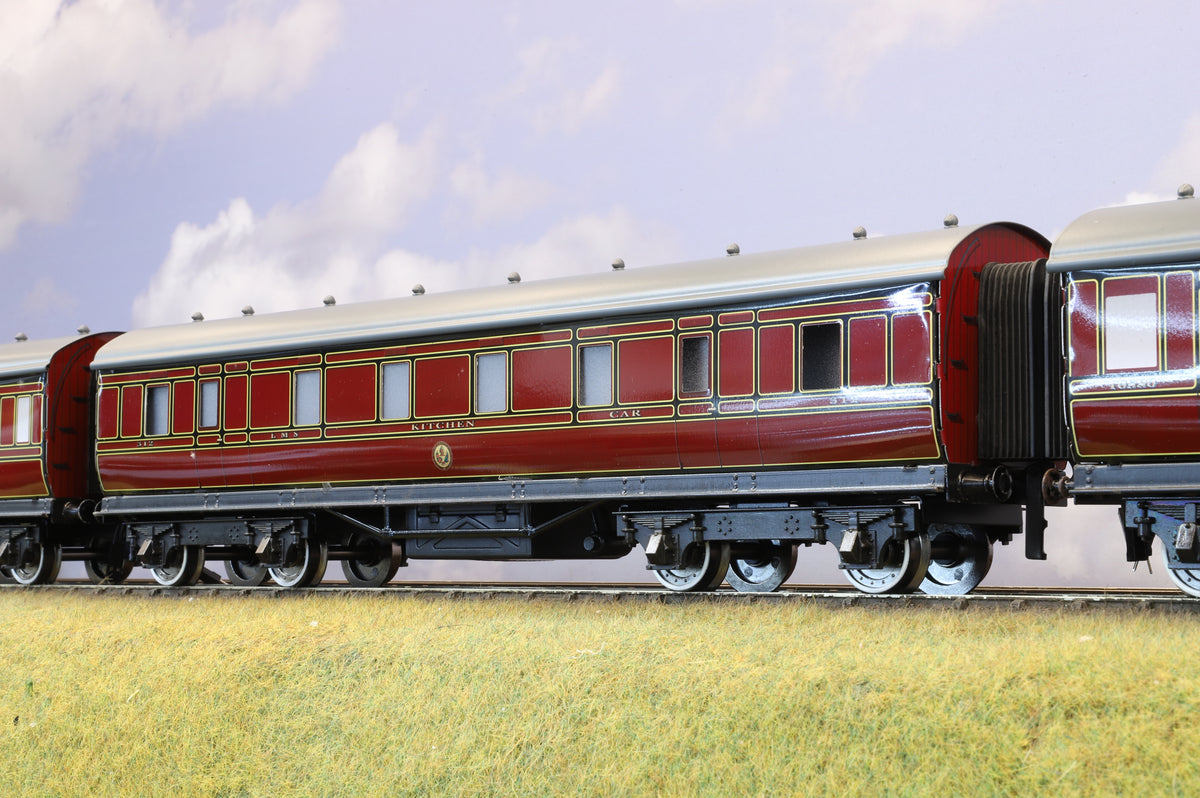 Darstaed Coarse Scale O Set of 3 LMS Period I Coaches Crimson Lake &#39;Set B&#39;