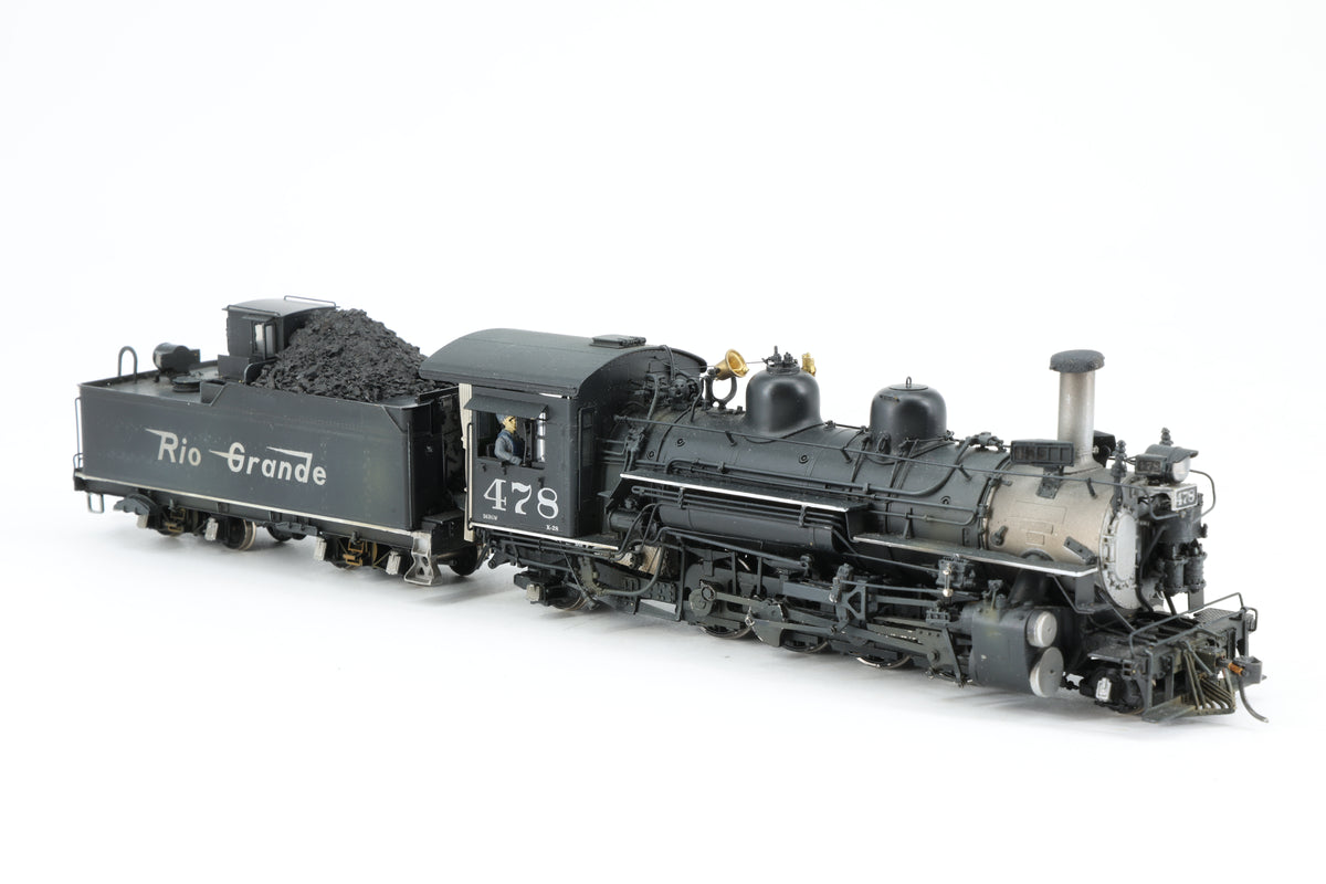 P–B–L Milestone Models Sn3 Rio Grande K-28 2-8-2 No. 478 Weathered