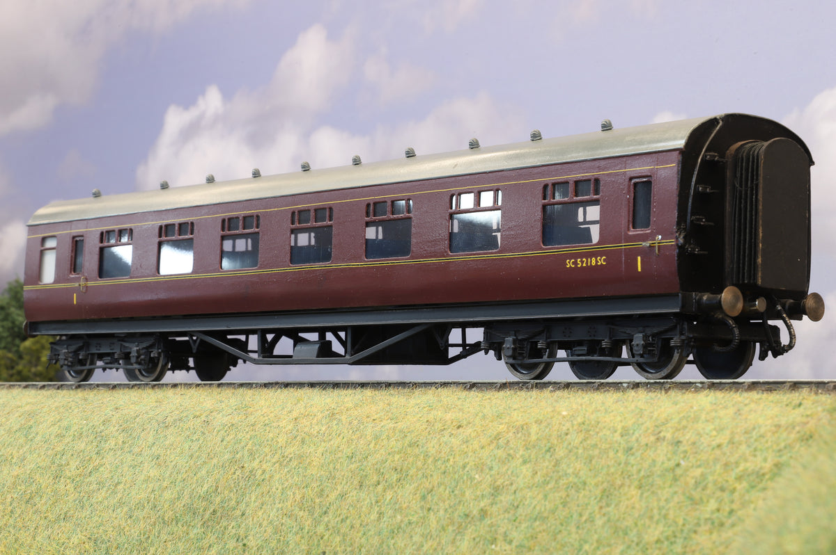 Finescale O Gauge (Kit-Built) Rake of Four LMS/BR Stanier Period III Coaches