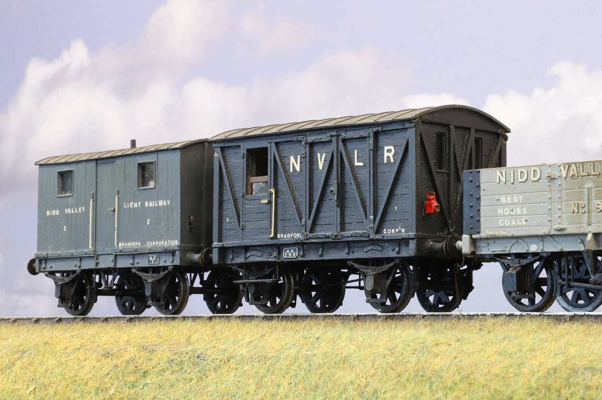 Finescale O Gauge (Kit-Built) Rake of 3 x Nidd Valley Goods Vehicles (Weathered)