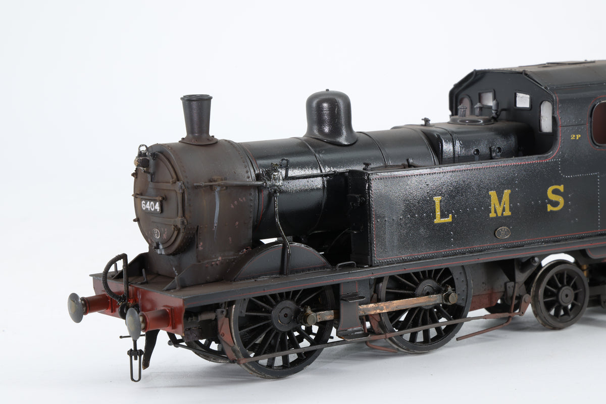 Finescale O Gauge (Kit-Built) LMS Stanier Class 2P No. 6404 LMS Black, Pro Weathered