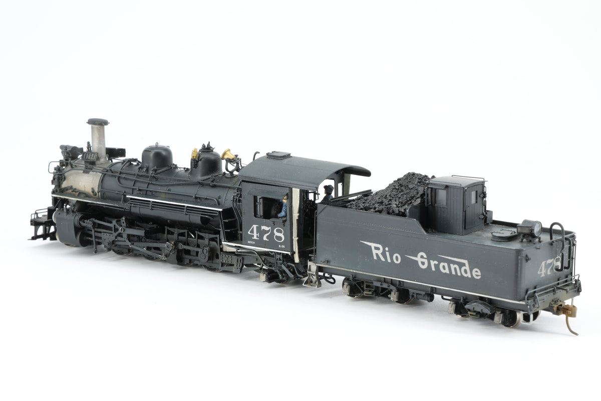P–B–L Milestone Models Sn3 Rio Grande K-28 2-8-2 No. 478 Weathered