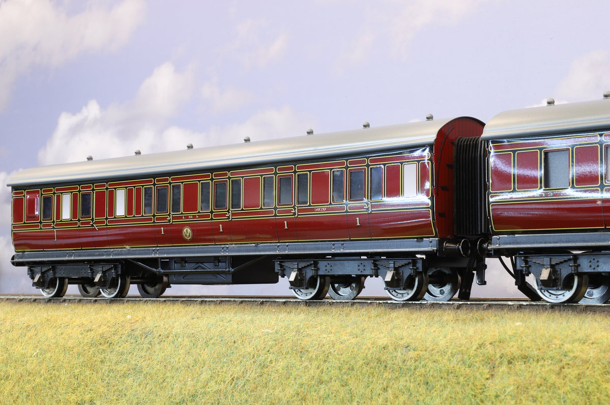 Darstaed Coarse Scale O Set of 3 LMS Period I Coaches Crimson Lake &#39;Set B&#39;