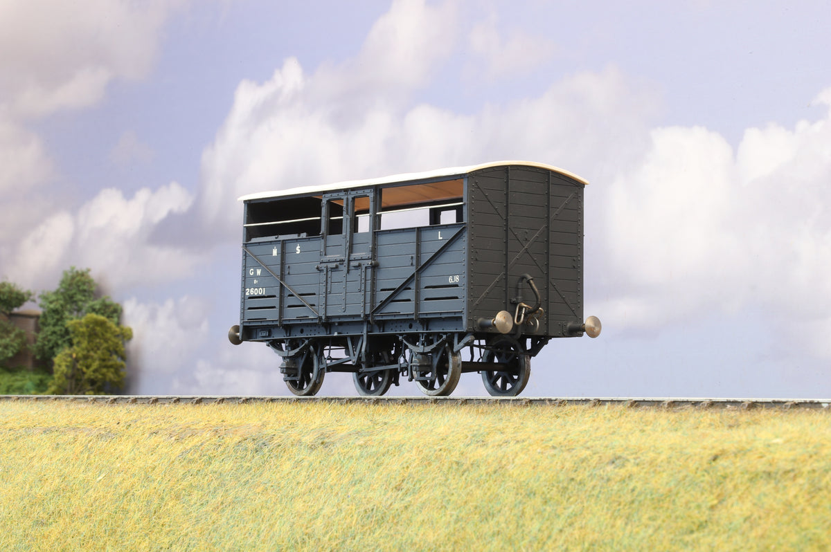 Slater&#39;s/ Cooper Craft Finescale O Gauge (Kit-Built) GW Rake Of 4 Wagons &amp; GW Brake Van