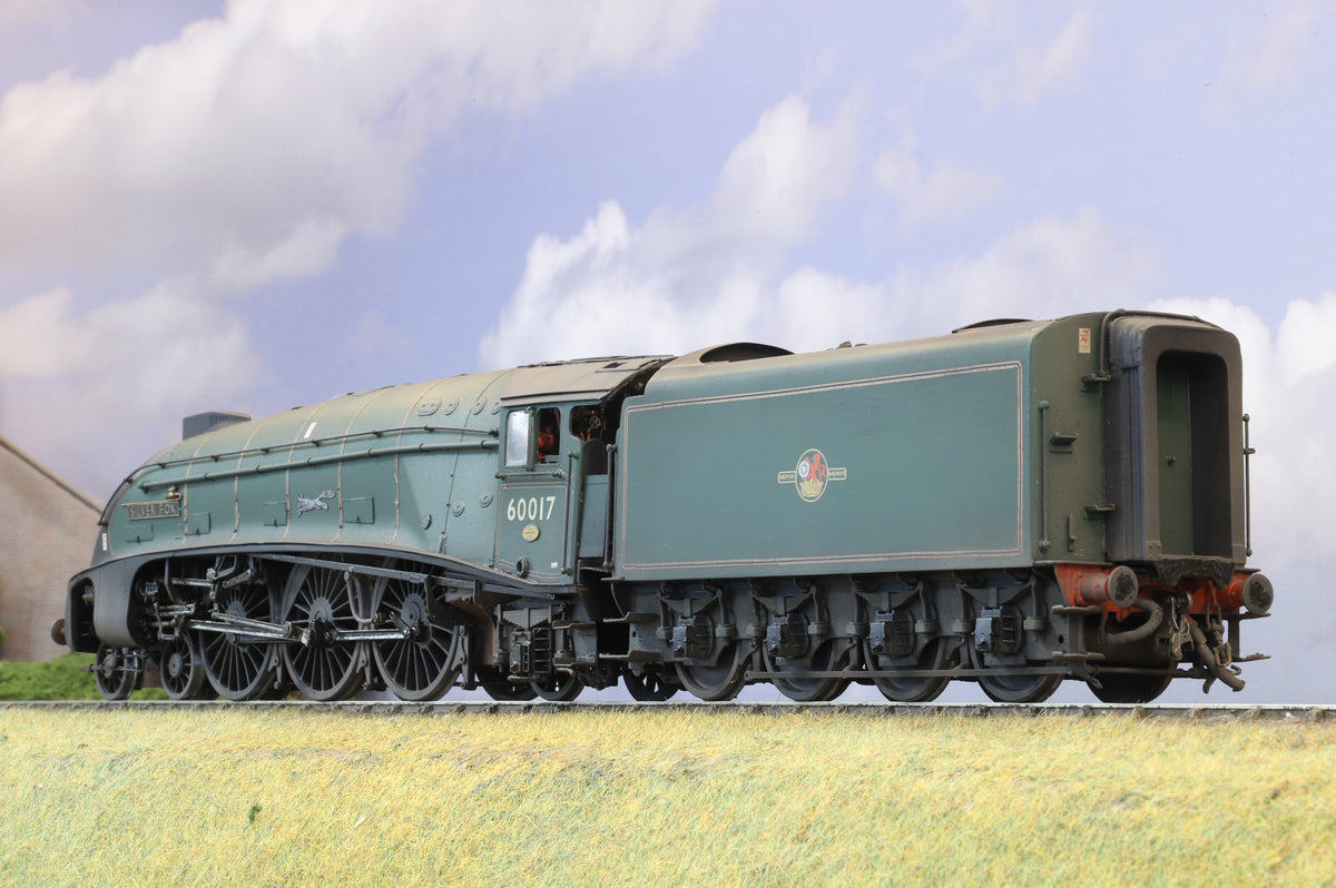 DJH (Kit-Built) Finescale O Gauge LNER Class A4 No. 60017 &#39;Silver Fox&#39; BR Green (Late Crest) Weathered