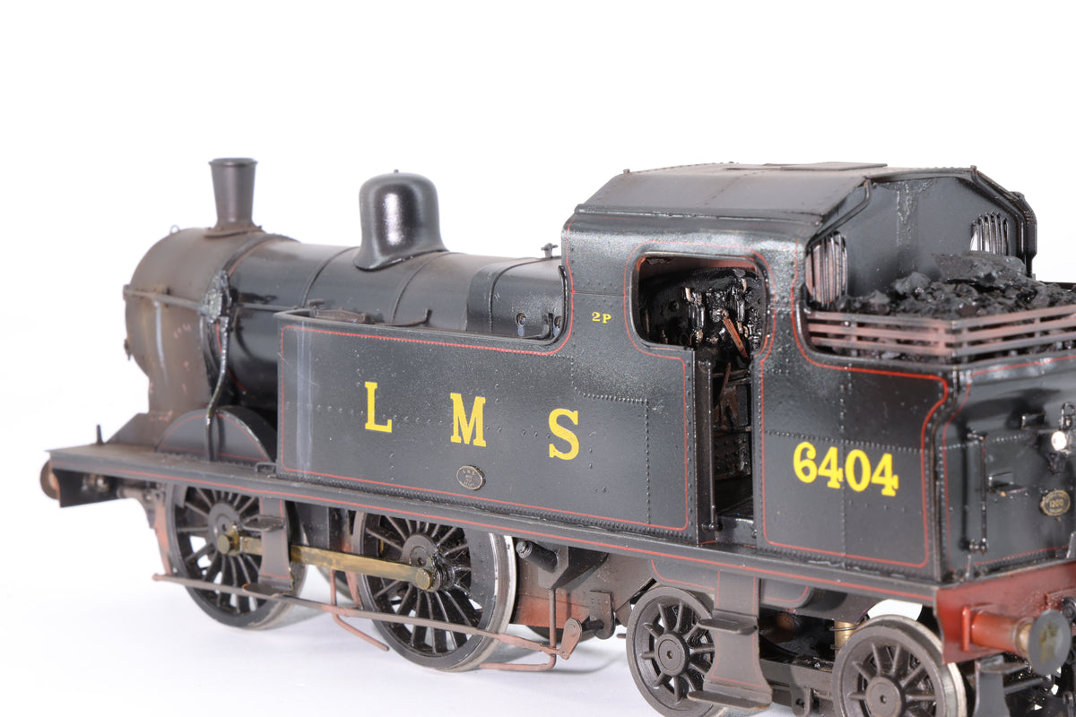 Finescale O Gauge (Kit-Built) LMS Stanier Class 2P No. 6404 LMS Black, Pro Weathered