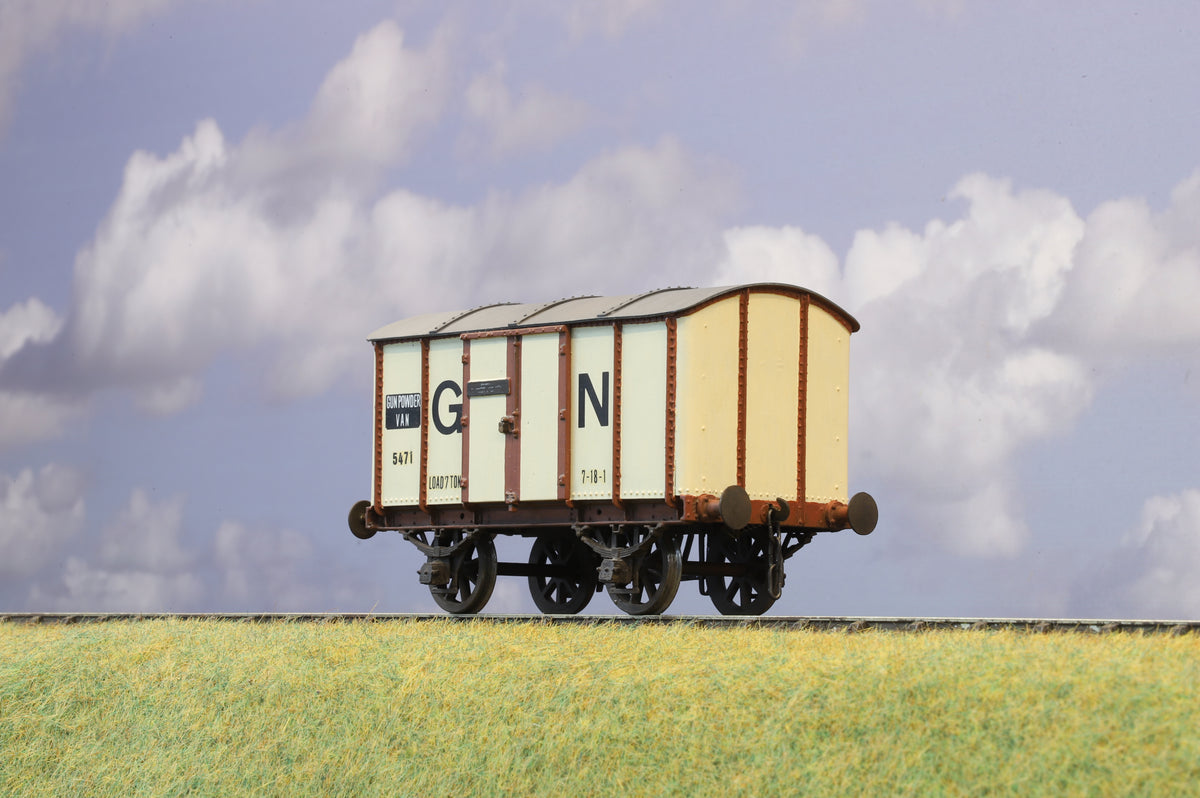 Kit Built Finescale O Gauge Great Northern Railway Gunpowder Van