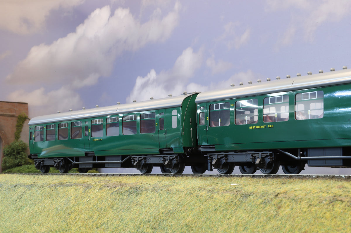 Ace Trains Coarse Scale O Gauge Southern Railway Bulleid Coach Set (2-/3-Rail)