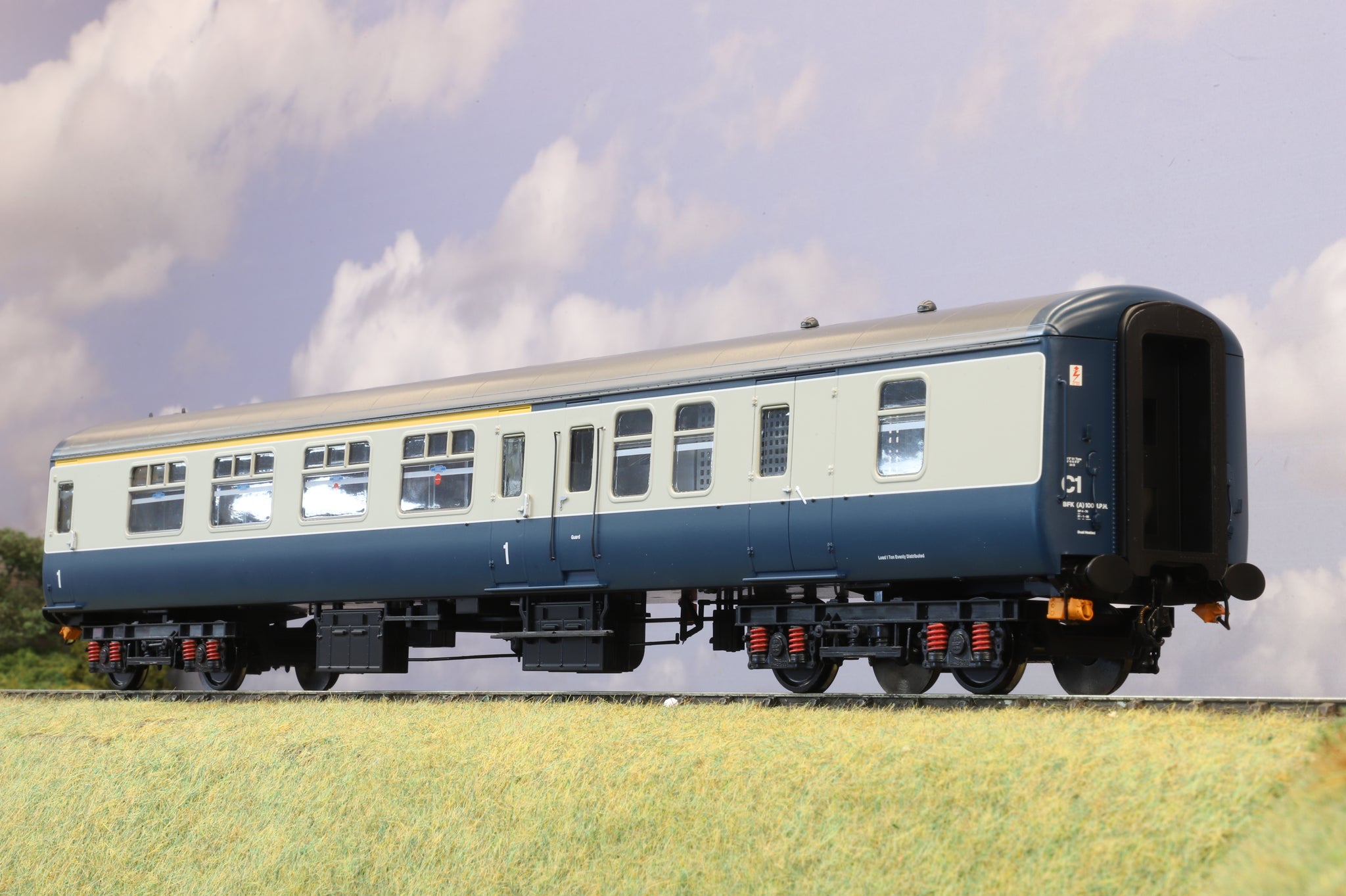 Heljan Finescale O Gauge MK2 BFK BR Blue Grey Unnumbered Ellis heljan-finescale-o-gauge-mk2-bfk-br-blue-grey-unnumbered-ellis