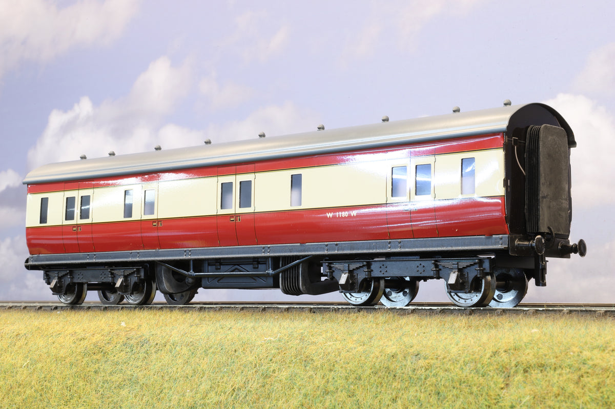 Darstaed Coarse Scale O GWR Full Brake BR Crimson &amp; Cream