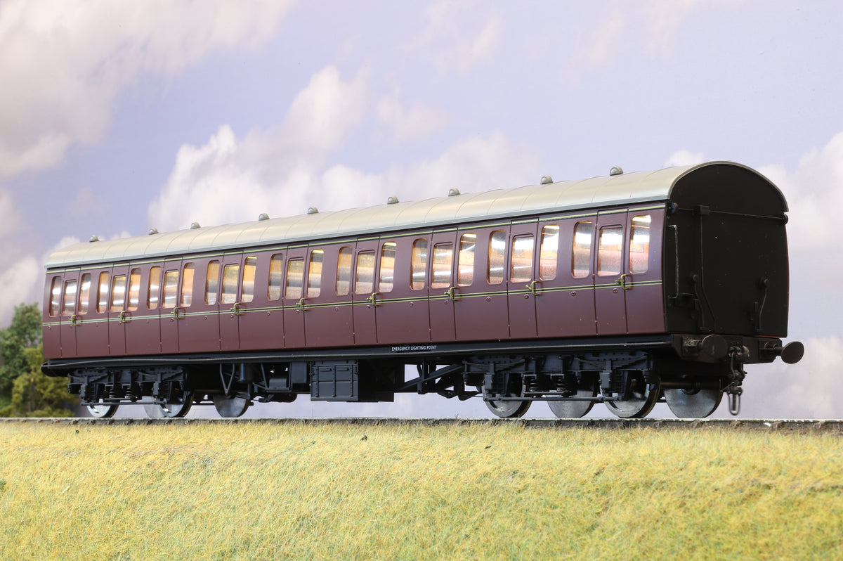 Darstaed Finescale O Gauge BR 57&#39; Mk1 Suburban Composite (C) Coach, BR Lined Maroon Preowned