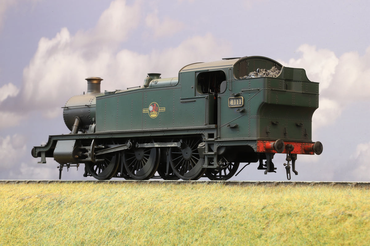Heljan (Gaugemaster Collection) Finescale O Gauge &#39;Large Prairie&#39; BR Unlined Green No. 6111 (Weathered)