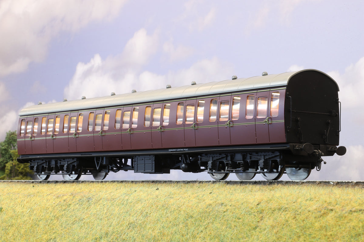Darstaed Finescale O Gauge BR 57&#39; Mk1 Suburban Composite (C) Coach, BR Lined Maroon Preowned
