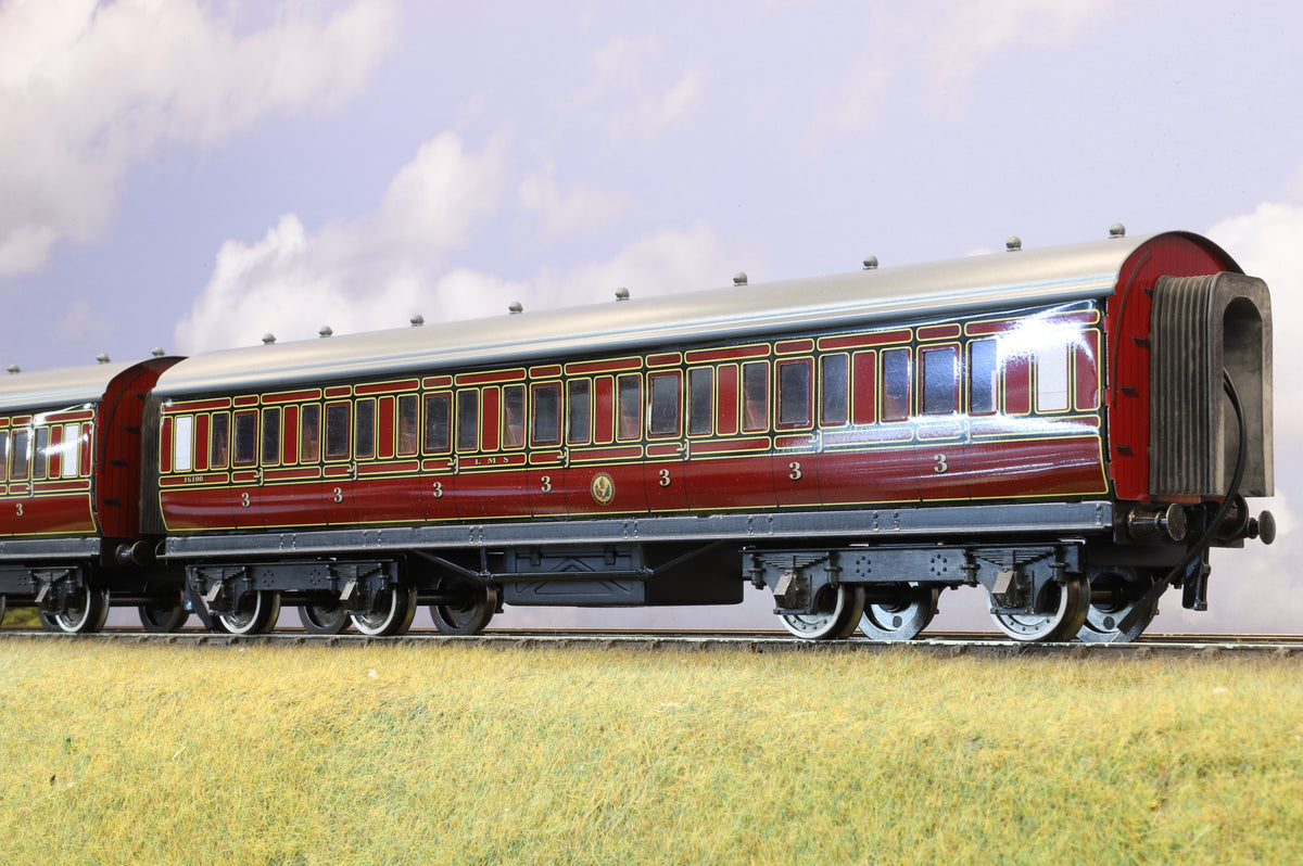 Darstaed Coarse Scale O Set of 3 LMS Period I Coaches Crimson Lake &#39;Set A&#39;