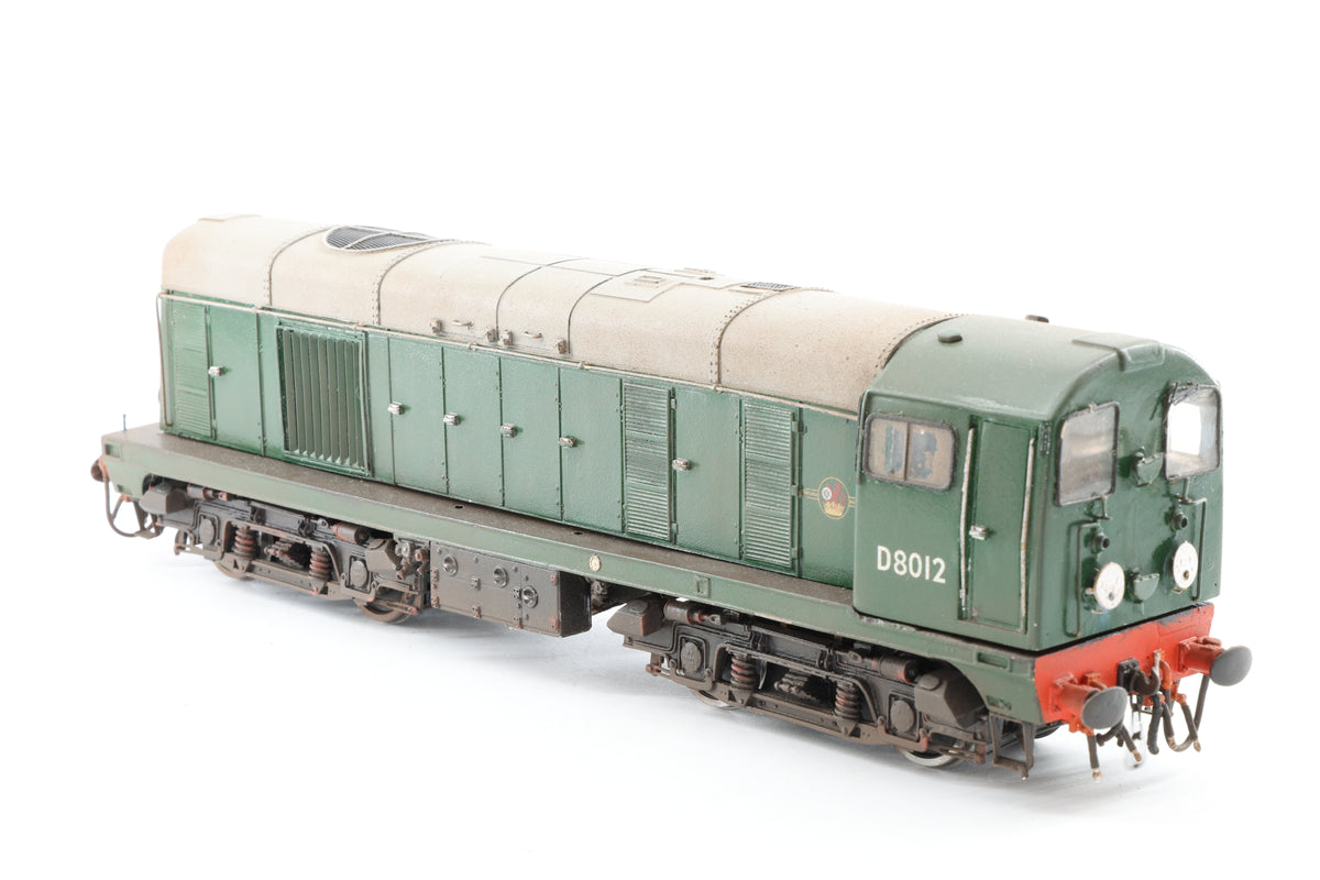 Kit-Built DJH Finescale O Gauge Class 20 No. D8012, BR Green, Weathered, DCC Sound