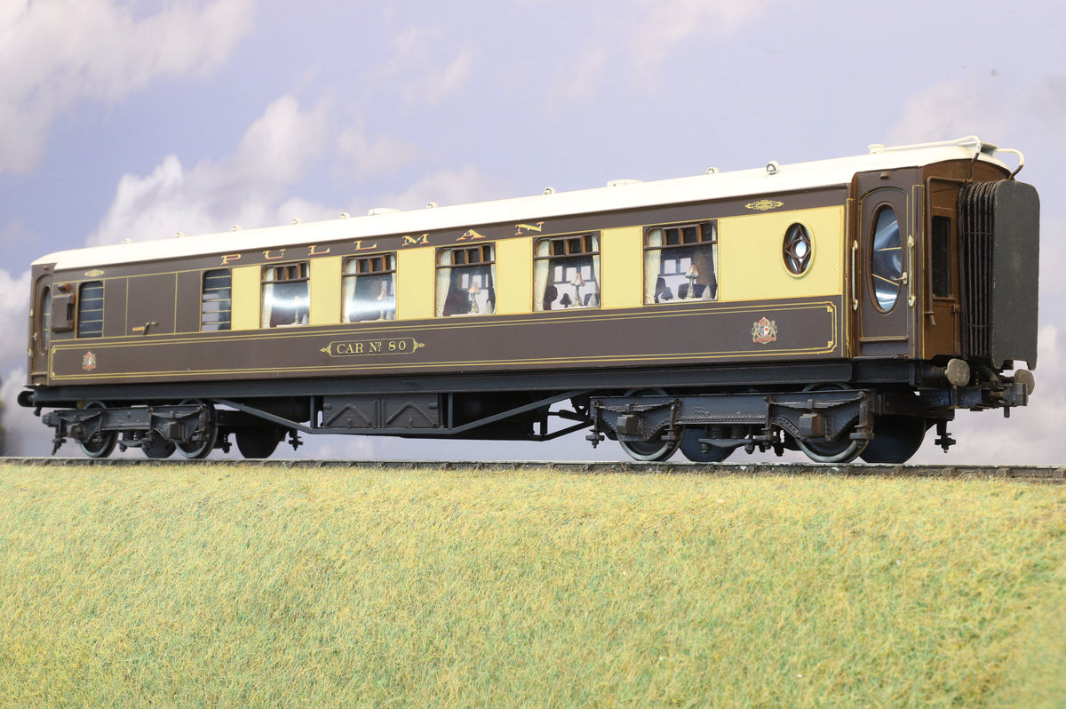 Finescale O Gauge (Kit-Built) Rake of 7 Pullmans, Weathered