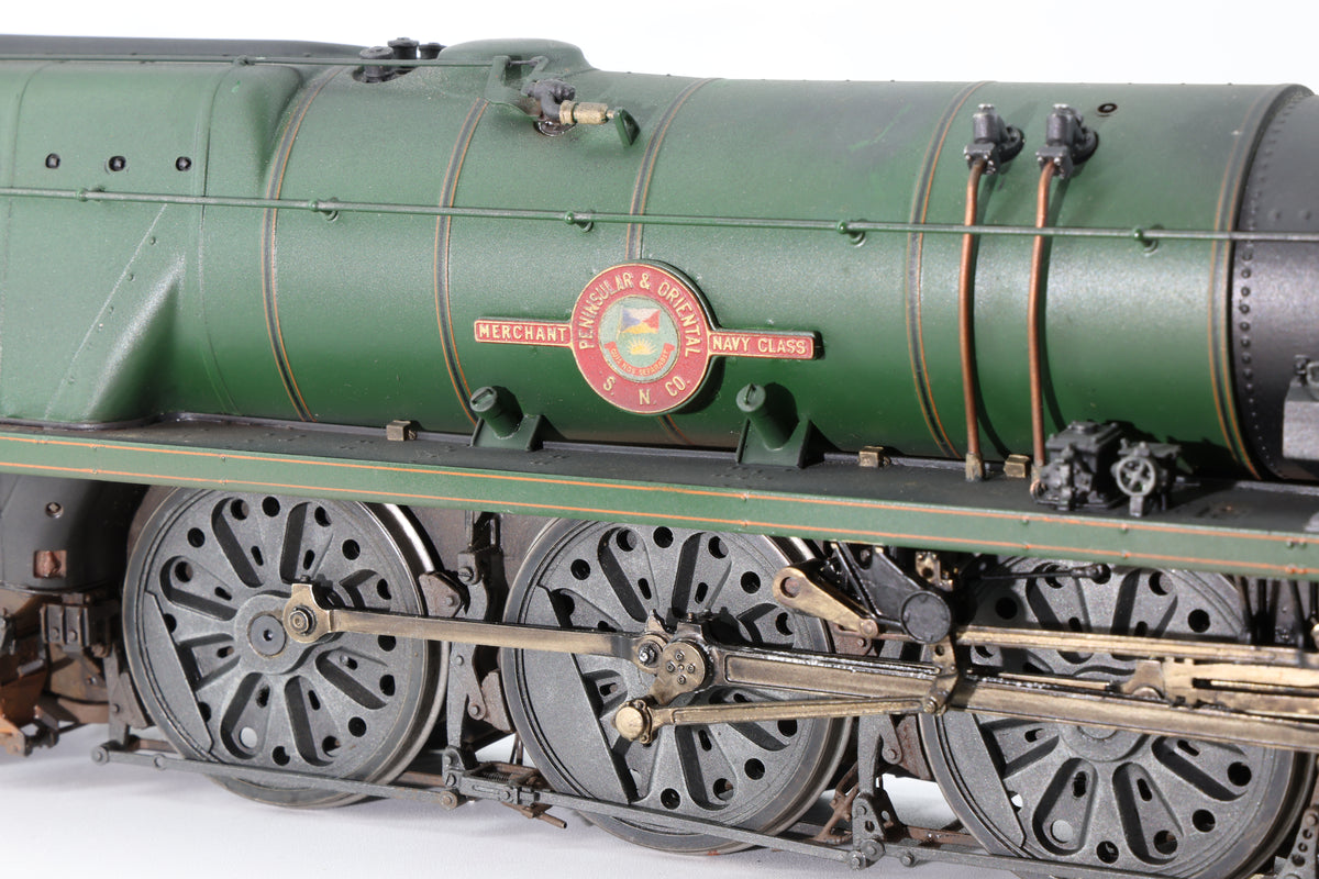 Finescale O Gauge (Kit-Built) ex-SR Rebuilt Merchant Navy No. 35006 'Peninsular & Oriental S. N. Co' BR Green Pro-Weathered