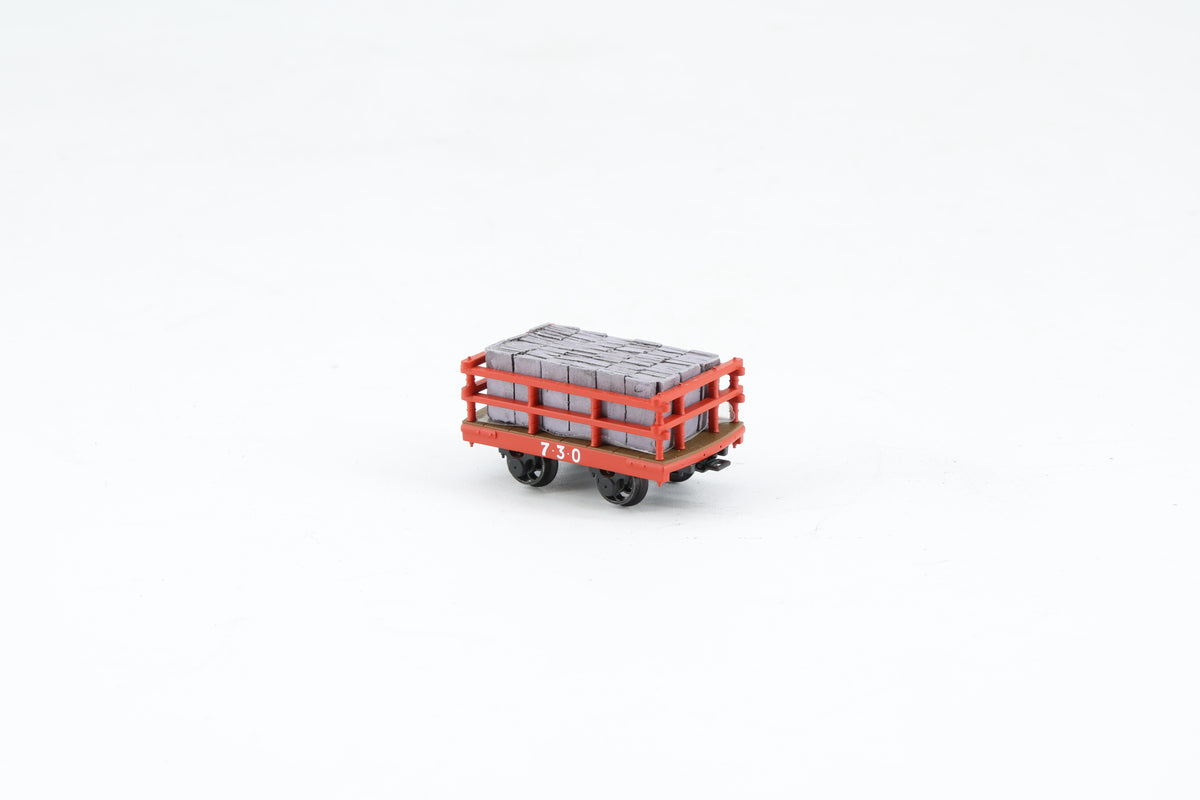 Bachmann Finescale NG7 Dinorwic Slate Wagon with Sides Red with Load