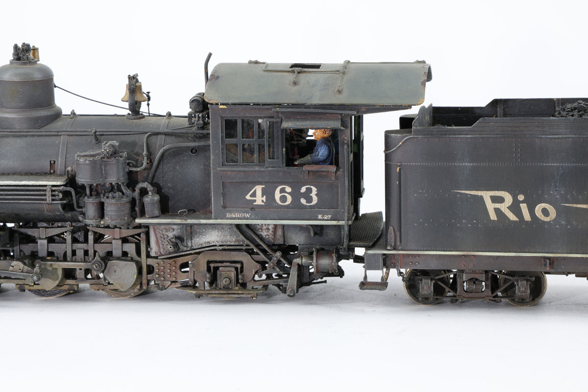 Kodama/PFM On3 D&RGW Class K-27 No. 463 Professionally Weathered & Detailed