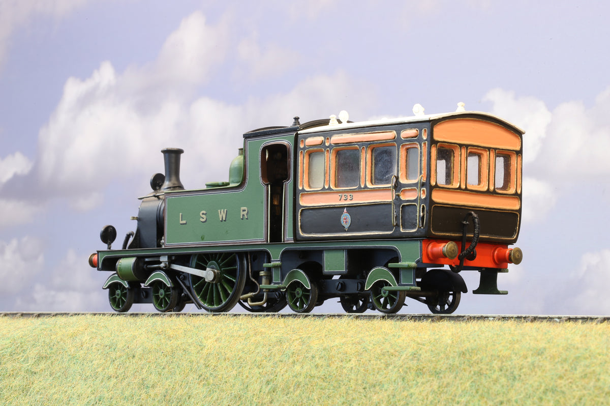 Kit-built Finescale O Gauge LSWR Drummond F9 Class 'The Bug' No. 733