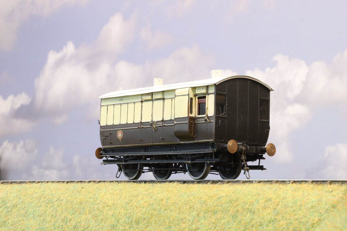 Finescale O Gauge (Kit-Built) GWR 4-Wheel Guard's/Luggage Van (Brass Construction)