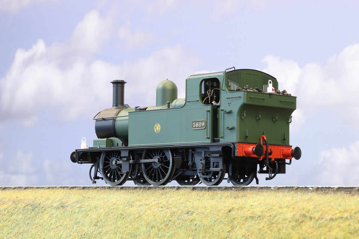 Dapol Finescale O Gauge Class 58xx 0-4-2 Tank No.5809, GWR Unlined Green, DCC Fitted