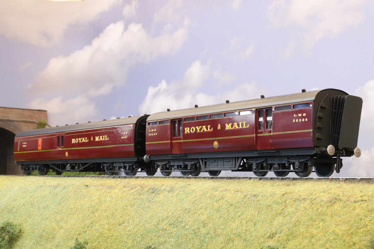 Finescale O Gauge (Kit-Built) LMS Royal Mail Post Office Coach and Stowage Van