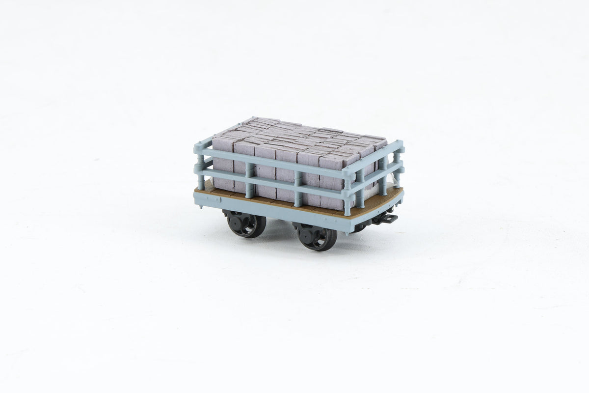 Bachmann Finescale NG7 Dinorwic Slate Wagon with Sides Grey with Load
