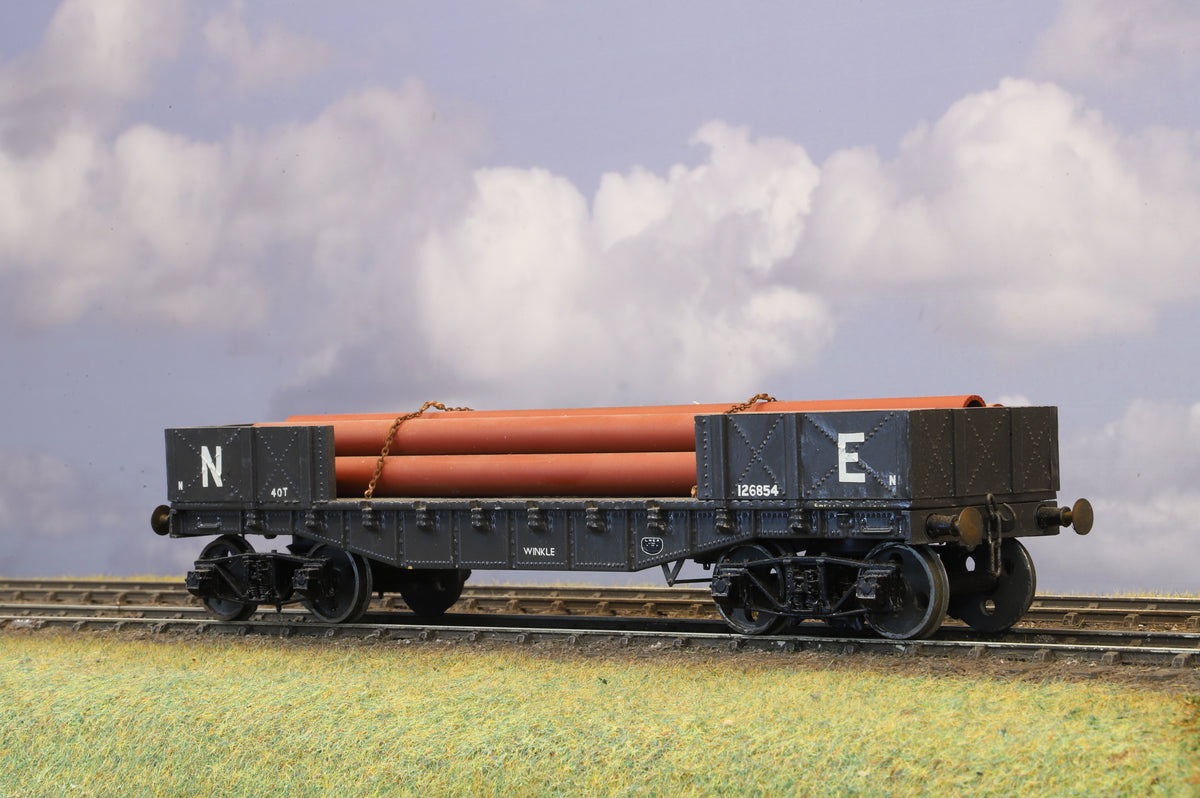 K-LIine (Modified) Finescale O Gauge LNER Winkle Bogie Bolster Wagon No. 1266854