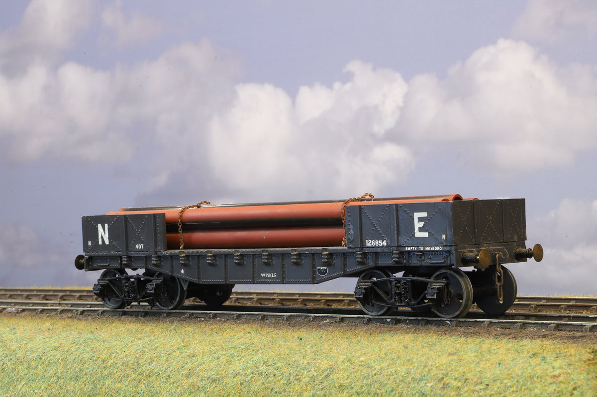K-LIine (Modified) Finescale O Gauge LNER Winkle Bogie Bolster Wagon No. 1266854