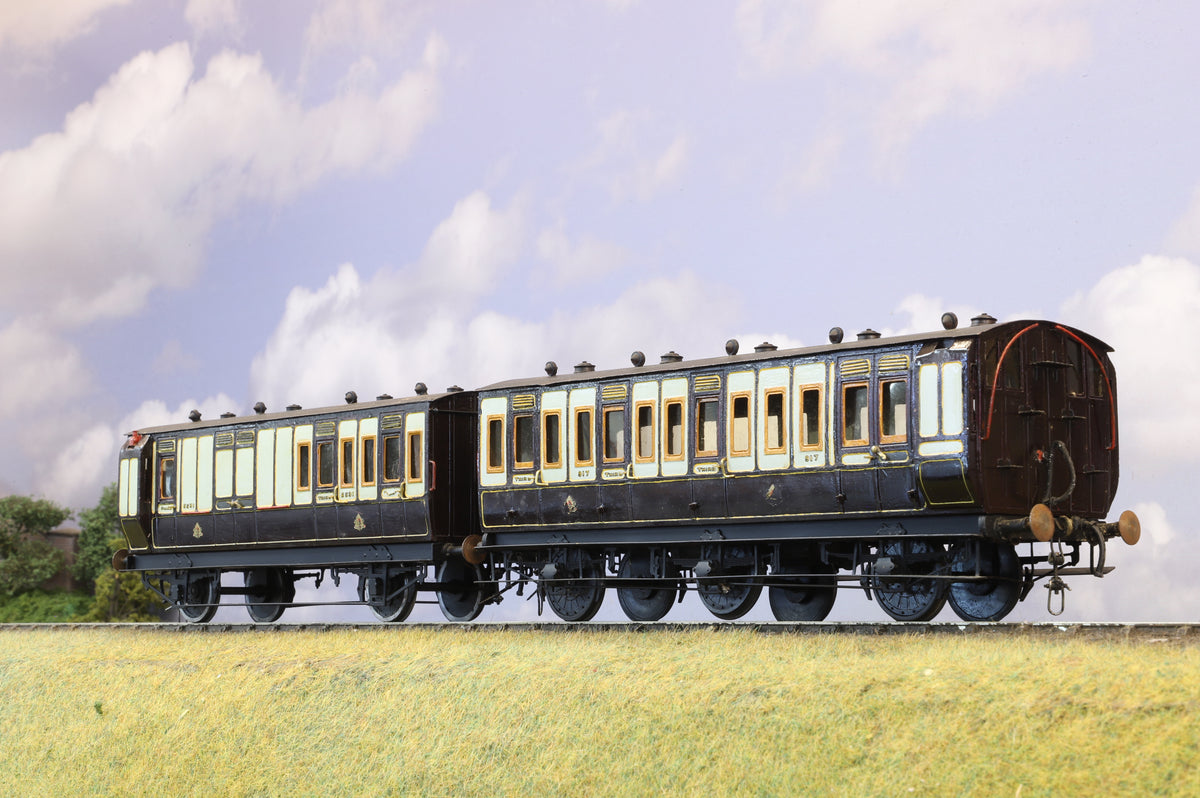 Finescale O Gauge (Kit-Built) Pair of LNWR Passenger Coaches