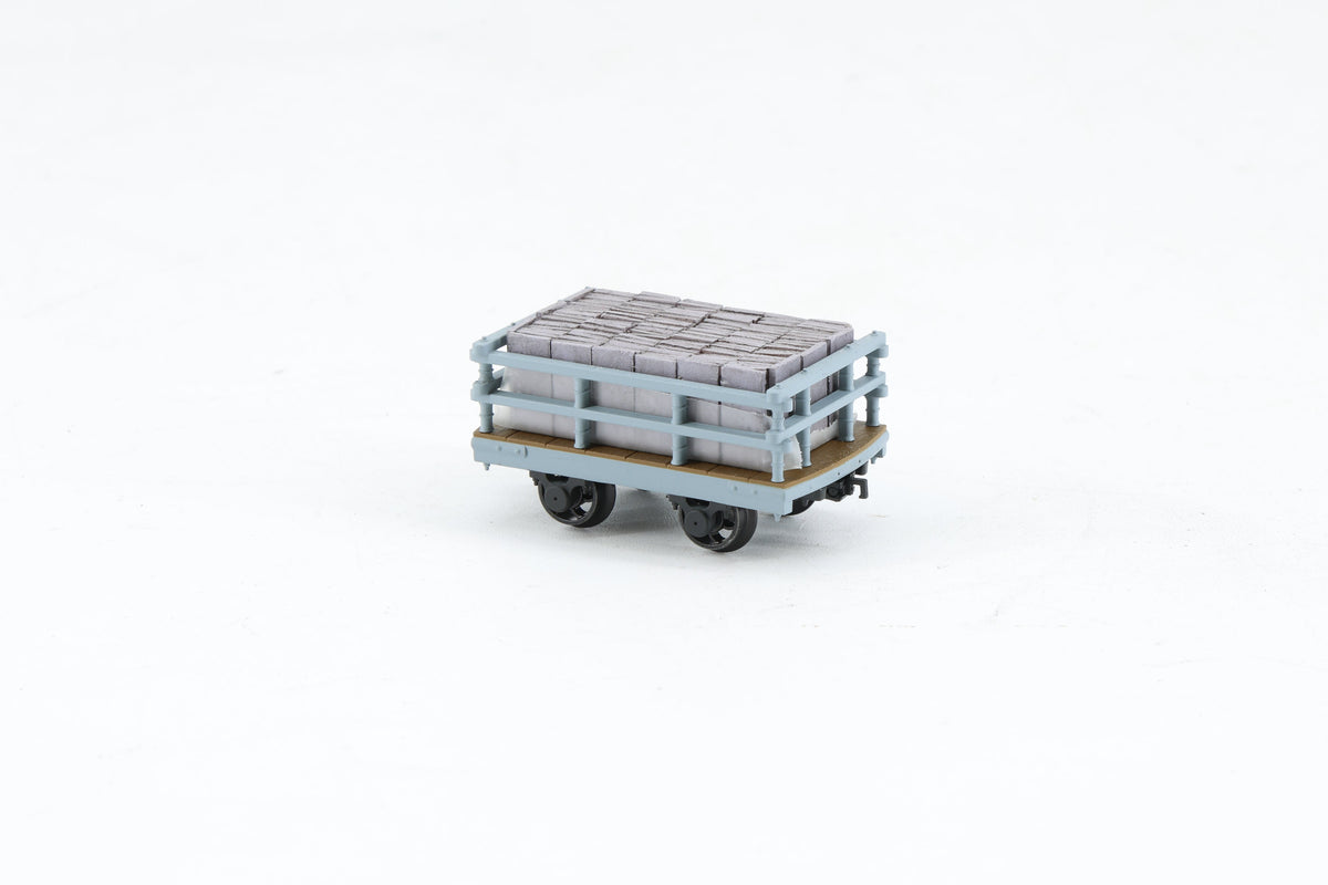 Bachmann Finescale NG7 Dinorwic Slate Wagon with Sides Grey with Load