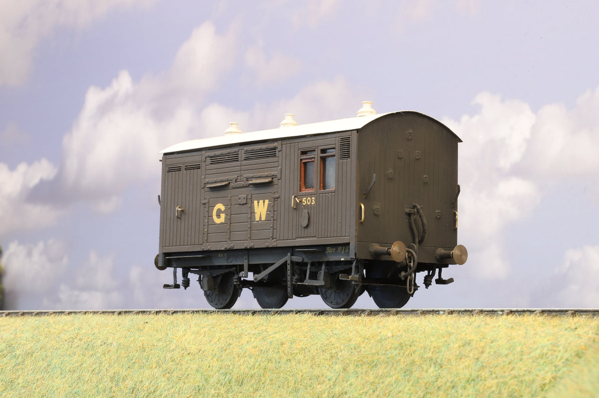 Finescale O Gauge (Kit-Built) GWR Horse Box No.503 (Brass Construction)