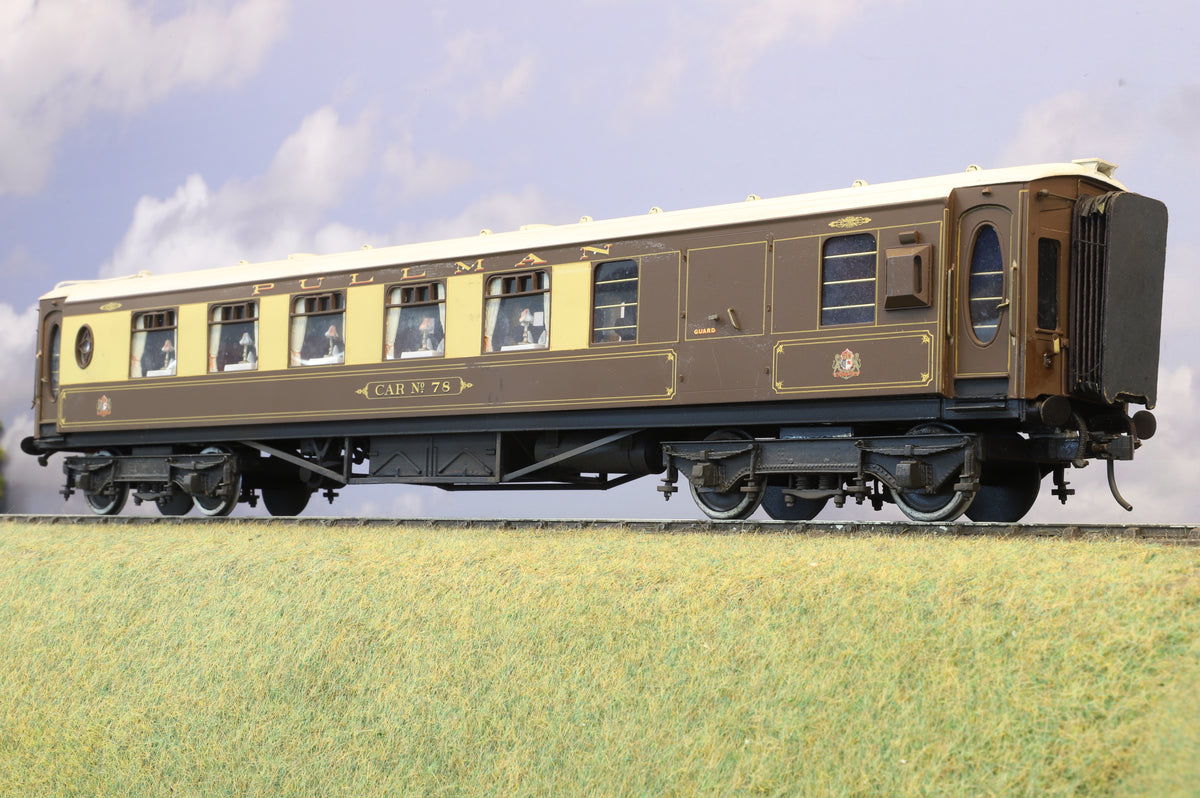 Finescale O Gauge (Kit-Built) Rake of 7 Pullmans, Weathered