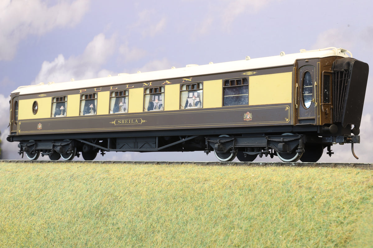 Finescale O Gauge (Kit-Built) Rake of 7 Pullmans, Weathered