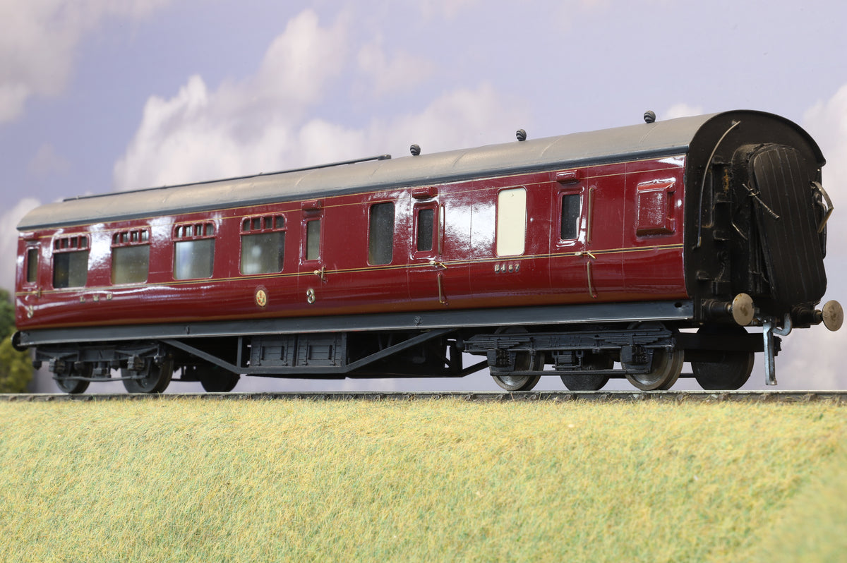 Finescale O Gauge (Kit-Built) LMS Period III Brake Third No. 5467, LMS Maroon