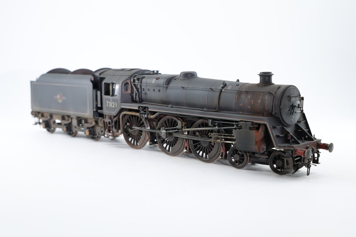 55H Models BR Standard Class 5 No. 73129 BR Black (Late Crest) Caprotti Valve Gear Pro-Weathered