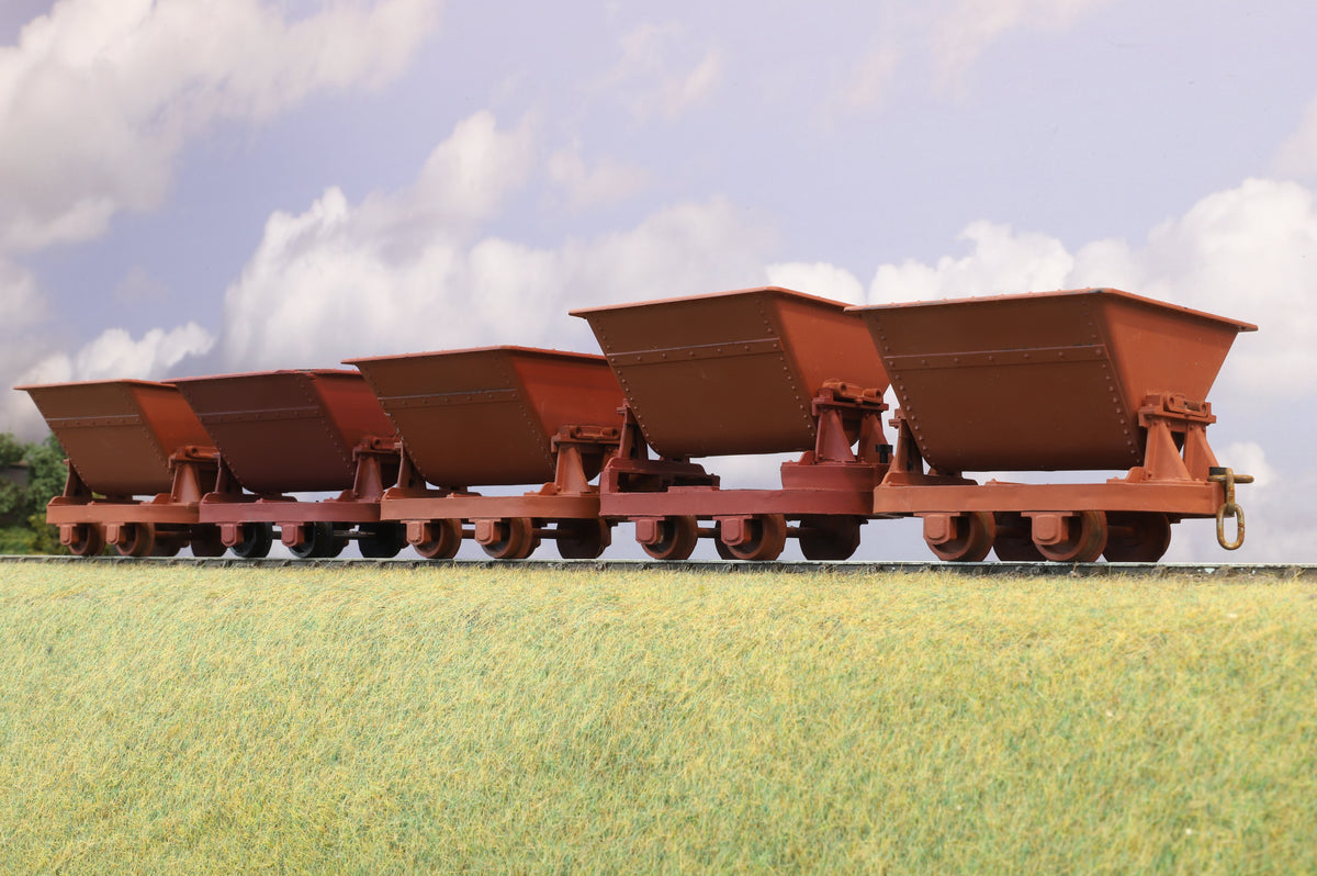 16mm Scale (32mm Gauge) Hudson Tipper Trucks, Rake of Five