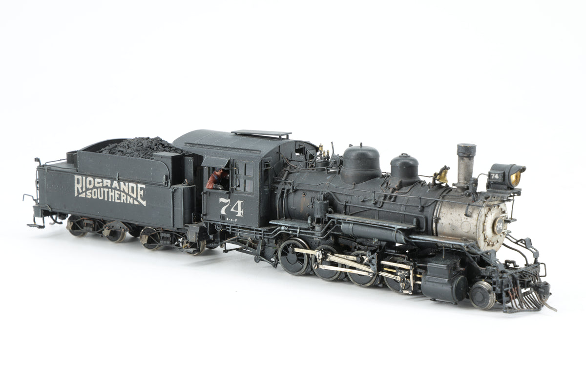 Overland Models Sn3 Rio Grande Southern B-4F 2-8-0 No. 74 Weathered