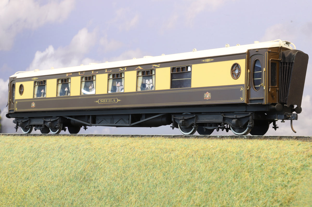 Finescale O Gauge (Kit-Built) Rake of 7 Pullmans, Weathered
