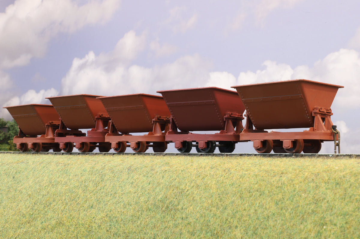16mm Scale (32mm Gauge) Hudson Tipper Trucks, Rake of Five