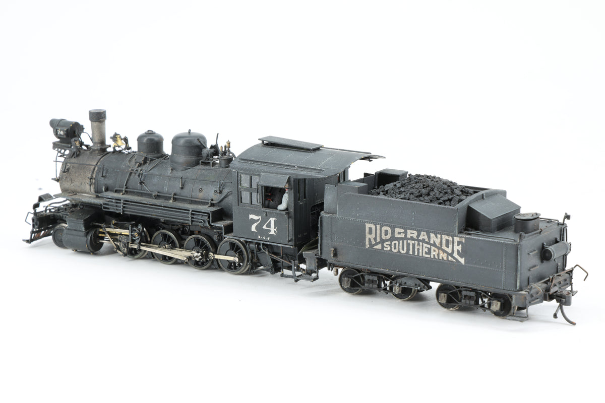 Overland Models Sn3 Rio Grande Southern B-4F 2-8-0 No. 74 Weathered