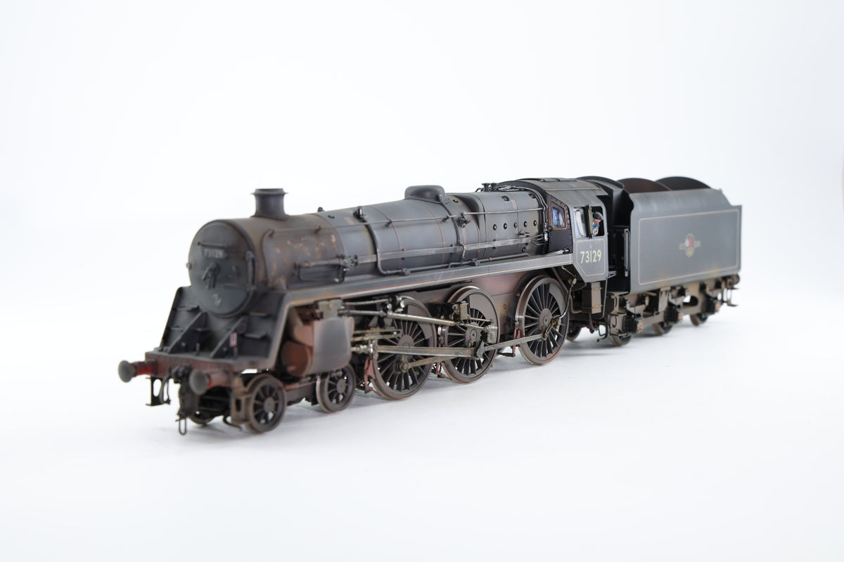 55H Models BR Standard Class 5 No. 73129 BR Black (Late Crest) Caprotti Valve Gear Pro-Weathered