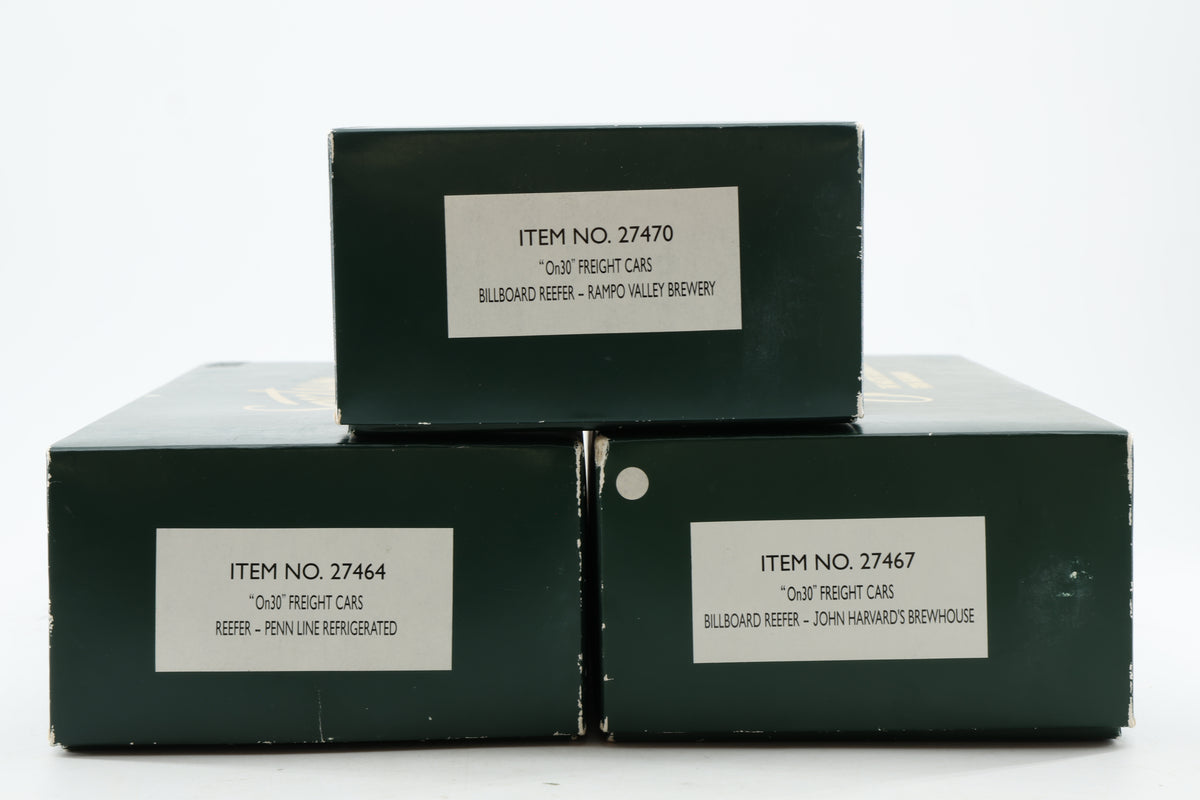Spectrum/Bachmann On30 Rake of Three Freight Cars