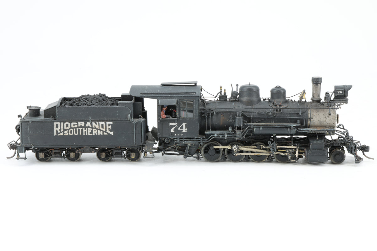 Overland Models Sn3 Rio Grande Southern B-4F 2-8-0 No. 74 Weathered