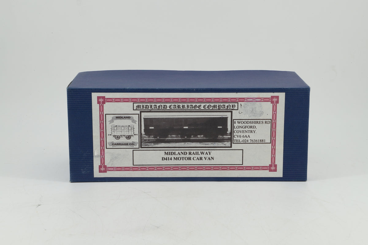 Midland Carriage Company Finescale O Gauge Midland Railway D414 Motor Car Van Kit